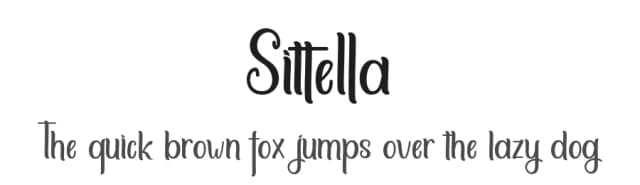 Sittella by HerDesign — Script Handwritten Font
