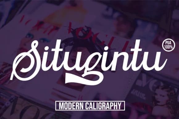 Situgintu Font by Fallengraphic — Script Handwritten Font