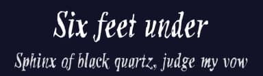 Six feet under by Juha Korhonen — Script Handwritten Font — thumbnail 2
