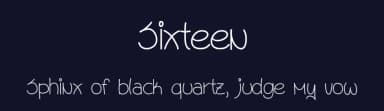 Sixteen by Vanessa Bays — Script Handwritten Font — thumbnail 2