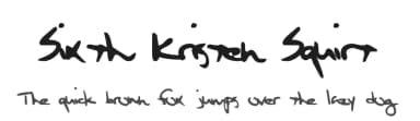 Sixth Kristen Squirt by Kreative Korporation — Script Handwritten Font — thumbnail 1