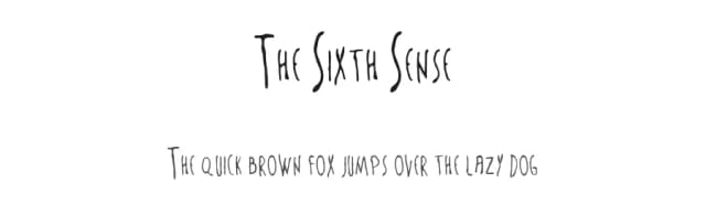 The Sixth Sense by Filmhimmel — Script Handwritten Font