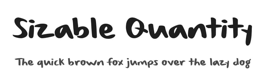 Sizable Quantity by Misti's Fonts — Script Handwritten Font