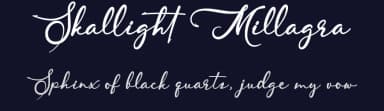 Skallight Millagra by Kotak Kuning Studio — Script Handwritten Font — thumbnail 2