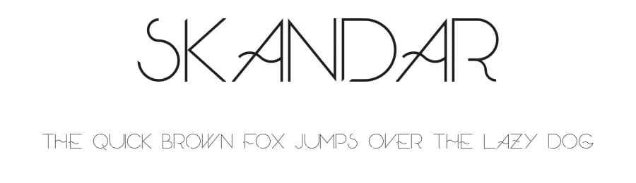 Skandar by skomii — Sans Serif Font