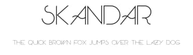 Skandar by skomii — Sans Serif Font — thumbnail 1