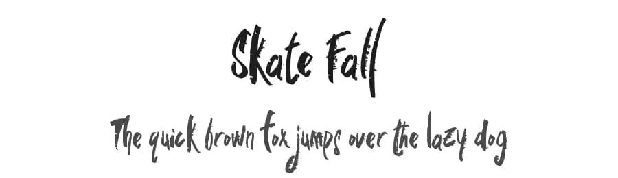 Skate Fall by Abraham Type (AldeDesign Studio) — Script Handwritten Font