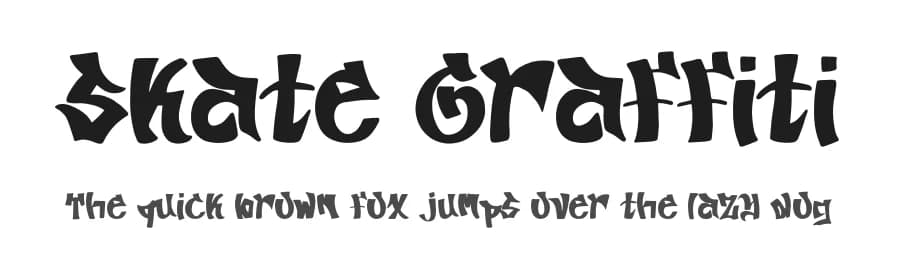Skate Graffiti by Kong Font — Script Handwritten Font