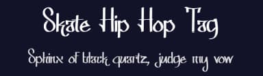 Skate Hip Hop Tag by Studio Hello Good — Script Handwritten Font — thumbnail 2