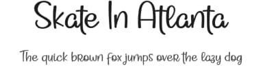 Skate In Atlanta by Airotype — Script Handwritten Font — thumbnail 1