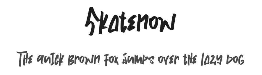 Skatenow by Vunira Design — Script Handwritten Font