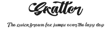 Skatter by Creativework69 Studio — Script Handwritten Font — thumbnail 1