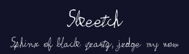 Skeetch by Emerald City Fontwerks — Script Handwritten Font — thumbnail 2