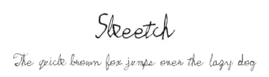 Skeetch by Emerald City Fontwerks — Script Handwritten Font — thumbnail 1