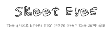 Skeet Eyes by George Junkman — Script Handwritten Font — thumbnail 1