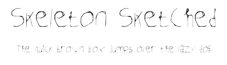 Skeleton Sketched by Lauren Harrison — Script Handwritten Font