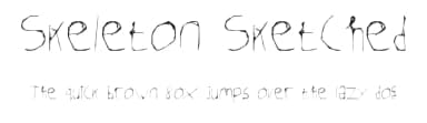 Skeleton Sketched by Lauren Harrison — Script Handwritten Font — thumbnail 1