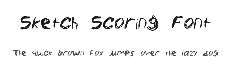 Sketch Scoring Font by Jack Jerod — Script Handwritten Font