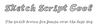 Sketch Script Cool by Galdino Otten Fonts — Script Handwritten Font — thumbnail 1