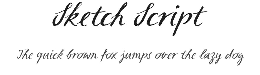 Sketch Script by Letters + Numbers — Script Handwritten Font