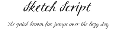 Sketch Script by Letters + Numbers — Script Handwritten Font — thumbnail 1