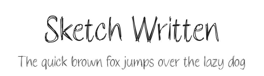 Sketch Written by Tera Asset Garage — Script Handwritten Font