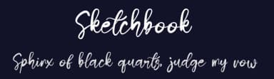 Sketchbook by Kateeng Ciu — Script Handwritten Font — thumbnail 2