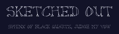 Sketched Out by deFaced — Script Handwritten Font — thumbnail 2