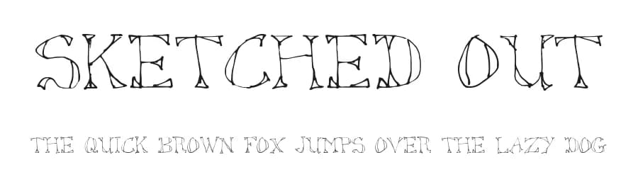 Sketched Out by deFaced — Script Handwritten Font