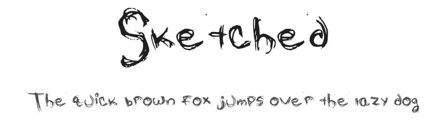 Sketched by Zeventy Million — Script Handwritten Font