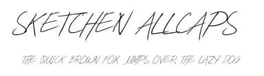 Sketchen Allcaps by Grewfont Studio — Script Handwritten Font — thumbnail 1