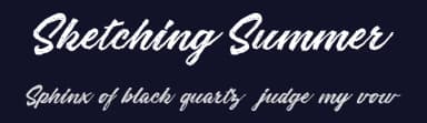 Sketching Summer by Billy Argel Fonts ® — Script Handwritten Font — thumbnail 2