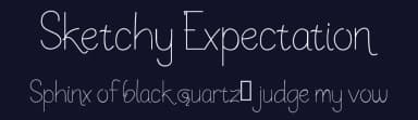 Sketchy Expectation by Zkhai Creative — Script Handwritten Font — thumbnail 2