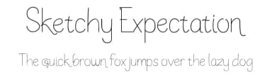 Sketchy Expectation by Zkhai Creative — Script Handwritten Font — thumbnail 1