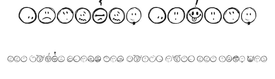 Sketchy Smiley by Hanoded — Dingbats Font