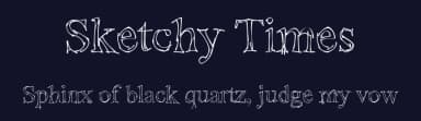 Sketchy Times by !Exclamachine Type Foundry — Script Handwritten Font — thumbnail 2