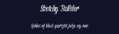Sketchy Builder by Xerographer Fonts — Script Handwritten Font — thumbnail 2