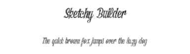 Sketchy Builder by Xerographer Fonts — Script Handwritten Font — thumbnail 1