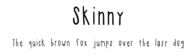 Skinny by Kelsi Sockwell — Script Handwritten Font — thumbnail 1