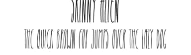 Skinny Alien by JSH creates — Script Handwritten Font — thumbnail 1