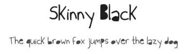 Skinny Black by J Gragg — Script Handwritten Font — thumbnail 1