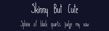 Skinny But Cute by Reema Chhabra — Script Handwritten Font — thumbnail 2