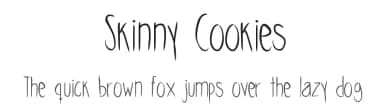 Skinny Cookies by Nina — Script Handwritten Font — thumbnail 1