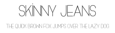 Skinny Jeans by Murder Fonts — Sans Serif Font — thumbnail 1