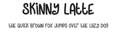 Skinny Latte by Anna Paruch — Script Handwritten Font — thumbnail 1