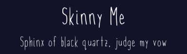 Skinny Me by Mike Evans — Script Handwritten Font — thumbnail 2