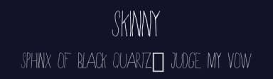 Skinny by notfon1234 — Script Handwritten Font — thumbnail 2