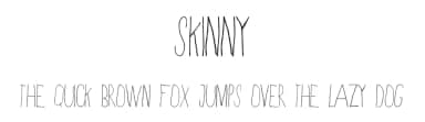 Skinny by notfon1234 — Script Handwritten Font — thumbnail 1