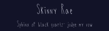 Skinny Rae by Andi Barefoot — Script Handwritten Font — thumbnail 2