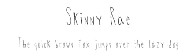 Skinny Rae by Andi Barefoot — Script Handwritten Font — thumbnail 1